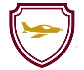 Shield with a plane icon